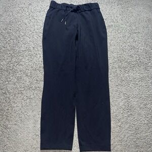Lululemon Athletica On The Fly Black Drawstring Elastic Waist Pants Size 4